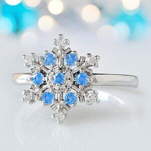 ULTRA RARE Snowflake 2018 Ring, 925 Sterling Silver Charmed Aroma